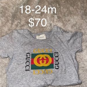 Grey Gucci Tee